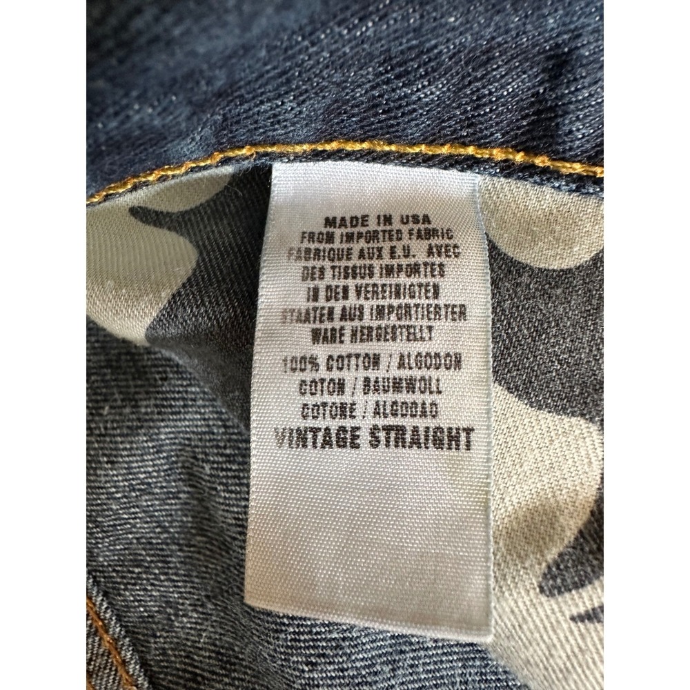 Lucky Brand Womens Long Inseam Vintage Straight Jeans 31 Dark Wash Classic Denim - Picture 5 of 11